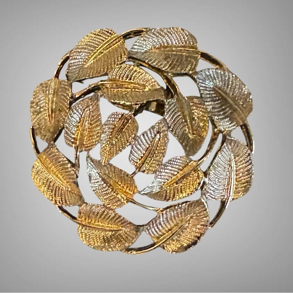 VINTAGE LEAVES BROOCH